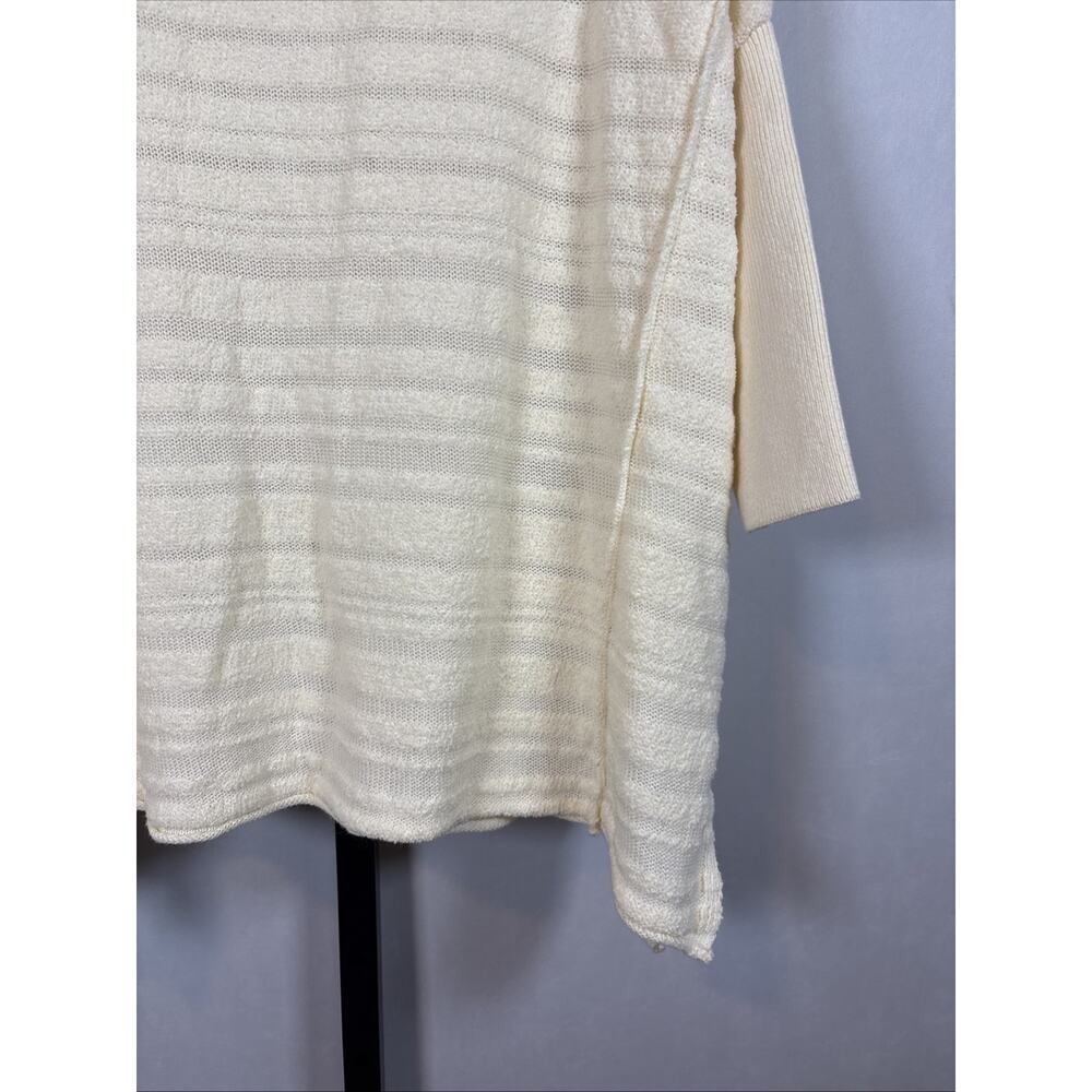 Anthropologie Pilcro Oversized Sweater Tunic Womens Medium Cream Textured Boho - Picture 5 of 10